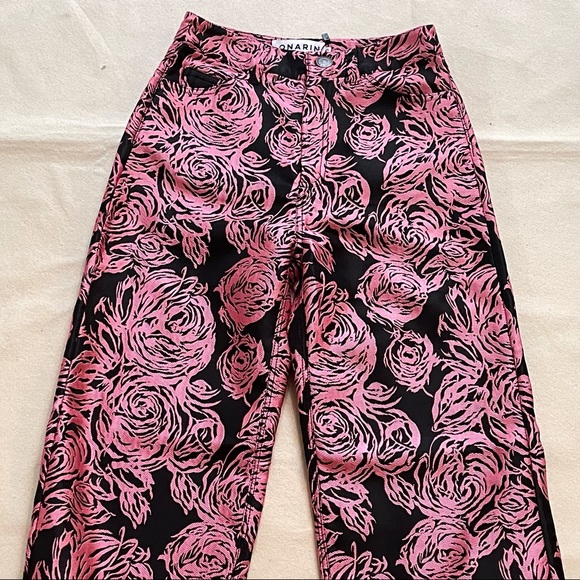 pink floral pants - Picture 3 of 4